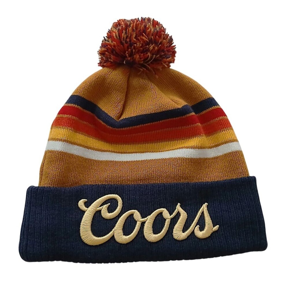 Coors Banquet Beer Pom Beanie One-Size YoColorado Limited Edition Knit Cap Hat